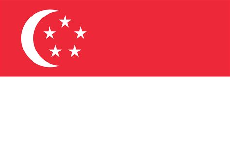 singapore flag five stars